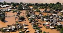 Enchente no Rio Grande do Sul, devido a ciclone, em setembro 2023