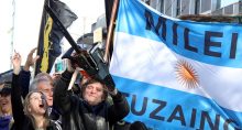 Javier Milei nas eleições da Argentina