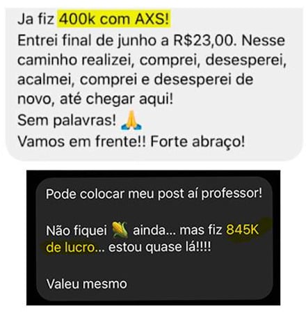 A recomendação foi feita no relatório “O token que dá jogo”, em 21/01/2021. Fonte: Relatos enviados por leitores. Investimentos envolvem riscos e podem causar perdas ao investidor. Além disso, retornos passados não garantem retornos futuros.