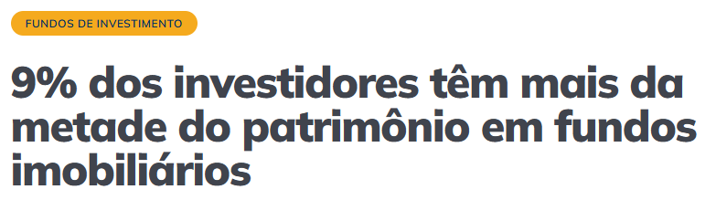 Fundos imobiliários FIIs B3